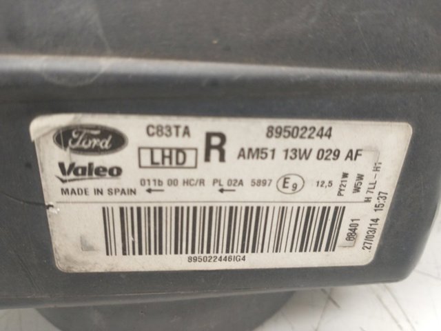 AM5113W029AF FORD Фара правая купить в Житомир