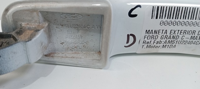 AM51U22404CA FORD Ручка двери передней наружная правая купить в Львов