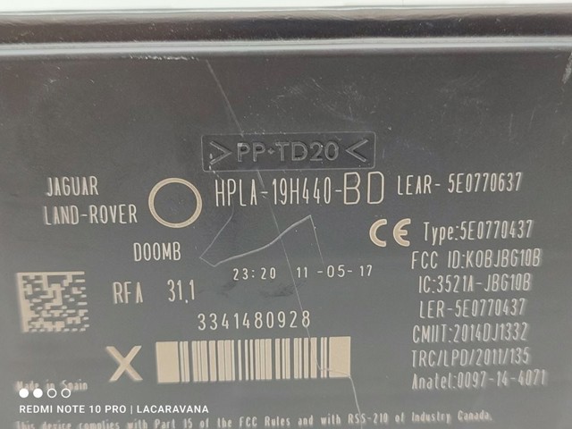 LAND ROVER HPLA19H440BD в наличии Кривой Рог