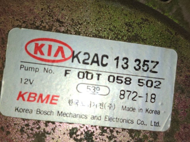 HYUNDAI K2AC1335Z Бензонасос в наличии Житомир