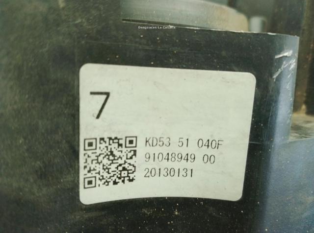 MAZDA KD5351040F Левая фара в наличии Винница
