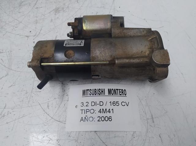 Motor de partida para Mitsubishi Montero III 3.2 Di-D (V68W) 4M41 M008T75071A