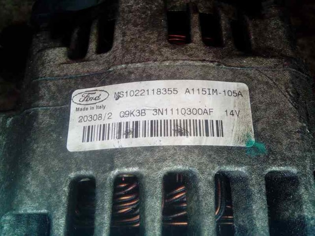 Alternador para ford fusion 1.4 fxjb MS1022118355
