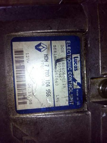 R04080012H RENAULT Модуль управления (ЭБУ) двигателем купить в Винница