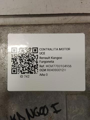 RENAULT R04080012H Блок управления двигателем в наличии Кривой Рог