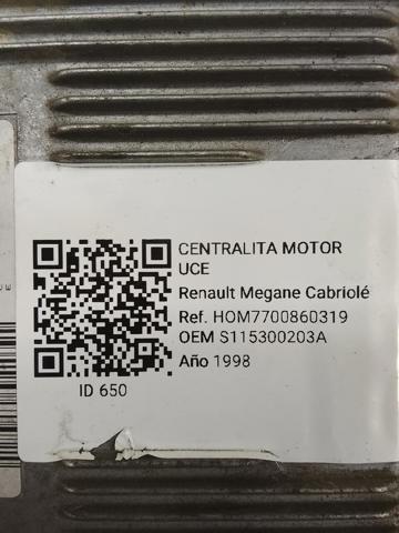 S115300203A RENAULT Модуль управления (ЭБУ) двигателем купить в Львов