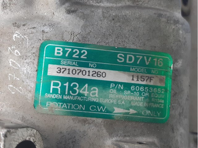 Compressor de ar condicionado para Alfa Romeo 147 1.9 JTD (937.axf1a, 937.bxf1a) 182b9000 SD7V161157F