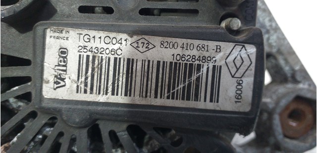 TG11C041 RENAULT Генератор купить в Кривой Рог