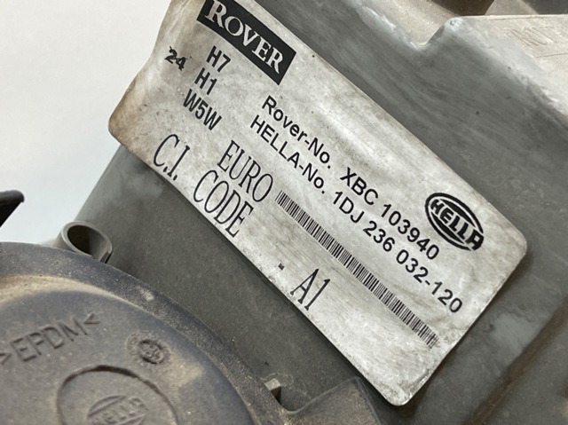 XBC103940 ROVER Правая фара купить в Тернополь