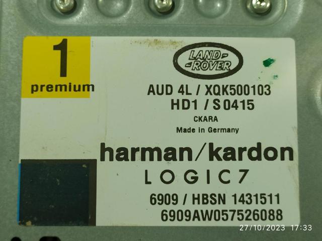 XQK500103 LAND ROVER Усилитель звука аудиосистемы купить в Черновцы