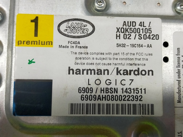 LAND ROVER XQK500105 Усилитель звука аудиосистемы в наличии Львов