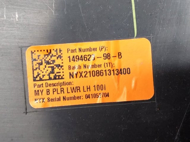 TESLA 149462398B Обшивка стойки кузова внутренняя средняя нижняя левая в наличии Хмельницкий