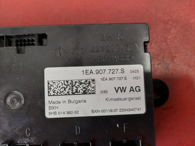 1EA907727S VAG Блок управления режимами отопления/кондиционирования купить в Чернигов