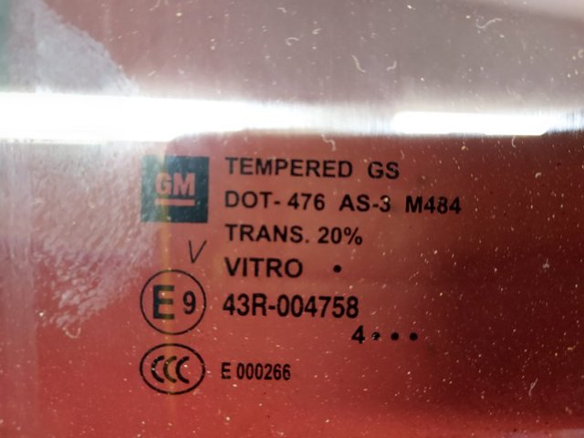 GM 84321997 Стекло двери задней левой в наличии Павлоград