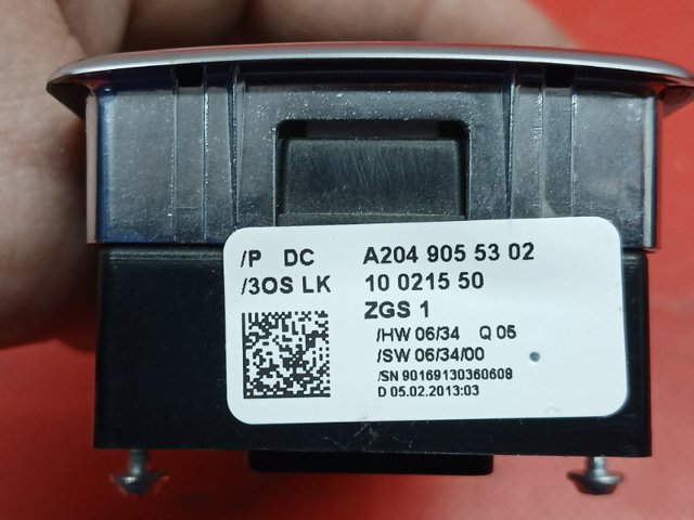Кнопки переднего левого стеклоподъёмника A2049055302 TESLA