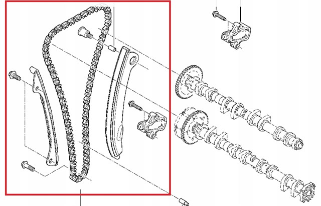 130c13954r комплект цепи грм