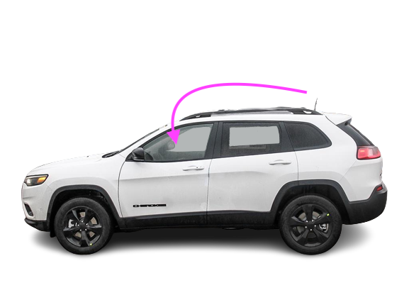 Стекла и уплотнители стекла ветрового правого/левого 68104585AC CHRYSLER