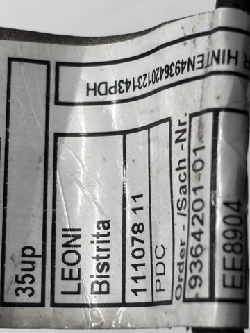 BMW 61129364201 Кабель (провод) парктроника бампера заднего в наличии Чернигов