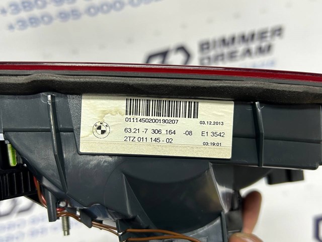 BMW 63217306164 Фонарь задний правый внутренний в наличии Павлоград