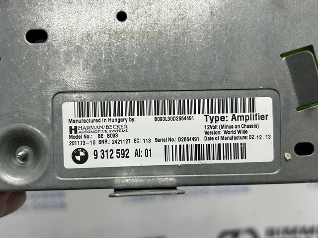 BMW 65129312592 Усилитель звука аудиосистемы в наличии Черкассы