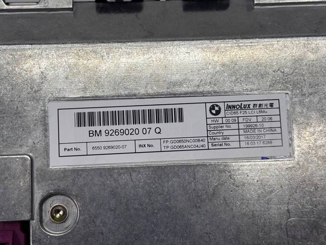 65509269020 BMW Дисплей многофункциональный купить в Чернигов