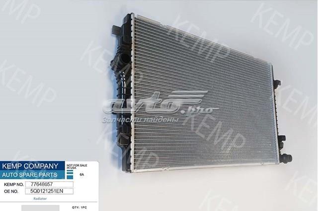 KEMP 77648657 Радиатор охлаждения двигателя в наличии Ирпень