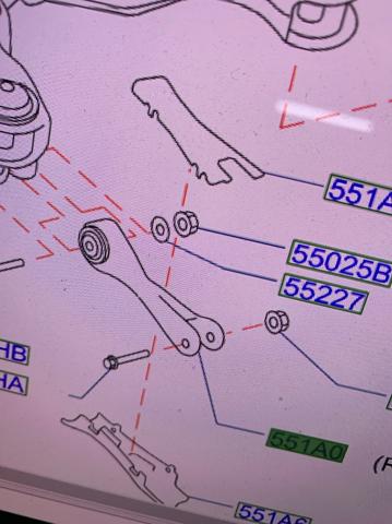 Диагональный рычаг 551A05DA0A NISSAN