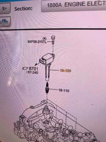 Катушка PX5H18100 MAZDA