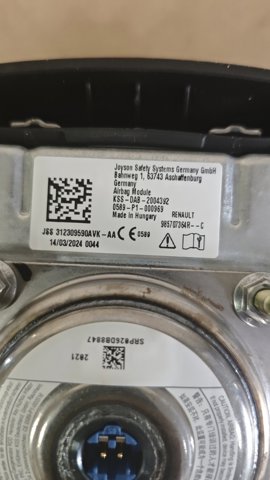 985707364R Подушка безопасности (AIRBAG) водительская купить Николаев