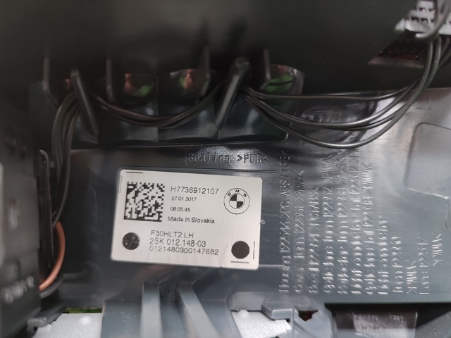 Задний левый внутренний фонарь 63217369121 BMW