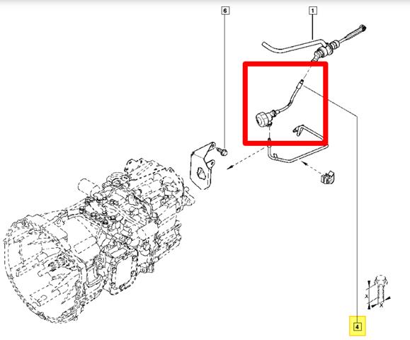 Шланг сцепления комплект 308512159R RENAULT