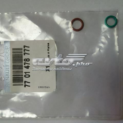 Уплотнительное кольцо штуцеров рулевой рейки 7701478777 RENAULT