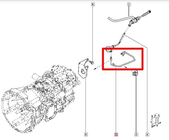 Шланг сцепления в сборе 8200674252 RENAULT
