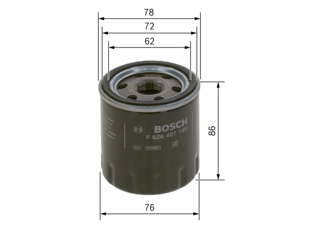 F026407188 BOSCH Фильтр масляный купить в Львов