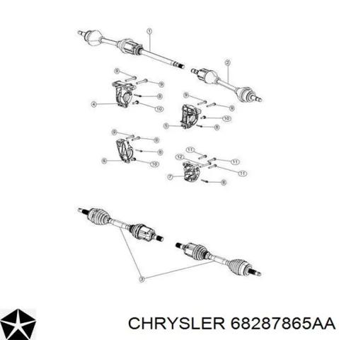 Приводы передних колес 68287865AA CHRYSLER