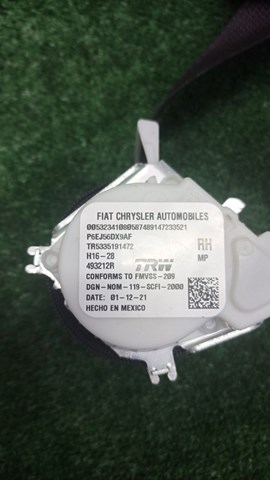 CHRYSLER 6EJ56DX9AF Ремень безопасности задний правый в наличии Харьков