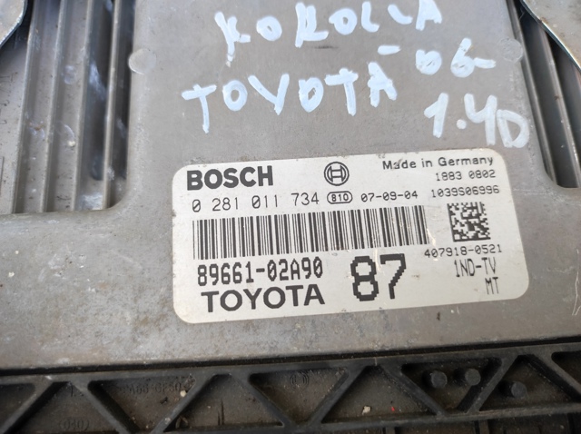 8966102A90 TOYOTA Блок управления двигателем купить в Винница