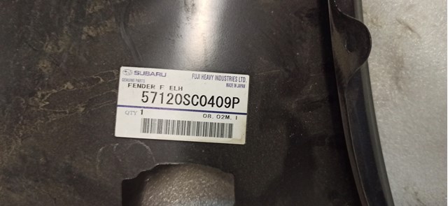 SUBARU 57120SC0409P Крыло переднее правое в наличии Винница