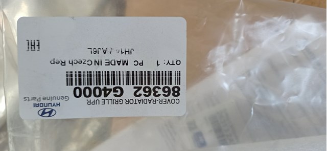 Молдинг решетки радиатора, верхний 86362G4000 HYUNDAI