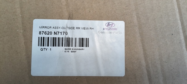 HYUNDAI 87620N7170 Правое зеркало в наличии Ирпень