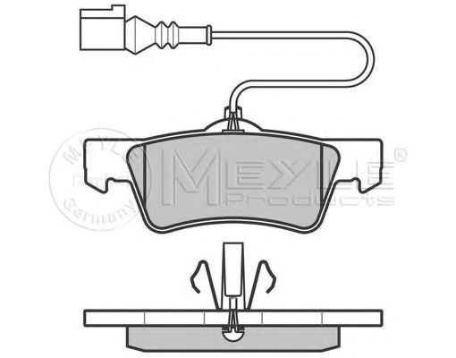Колодки тормозные дисковые комплект 0252436719PD MEYLE