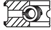 Поршневые кольца на 1 цилиндр, STD 03020V0 MAHLE