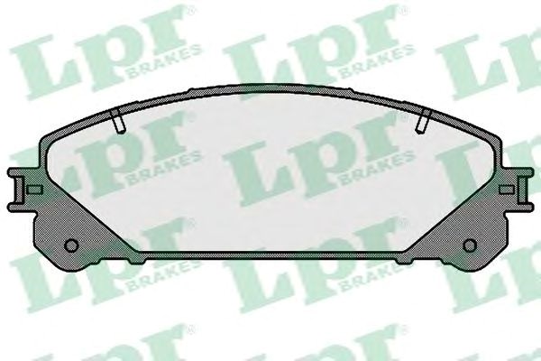 Колодки тормозные передние дисковые 05P1691 LPR