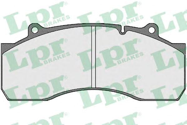 Колодки тормозные дисковые комплект 05P824 LPR