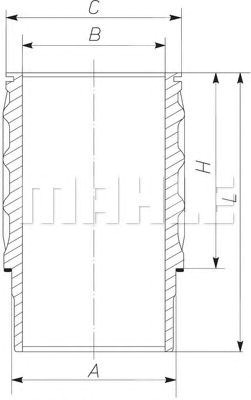 Поршневая гильза 061LW00101001 MAHLE