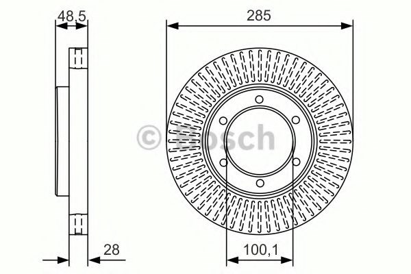 Ротор тормозной 0986479A95 BOSCH
