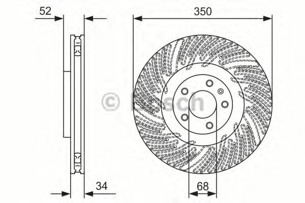 Ротор тормозной 0986479D26 BOSCH