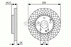 Тормоз дисковый передний 0986479R69 BOSCH