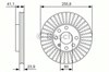 Тормоз дисковый передний 0986479R76 BOSCH