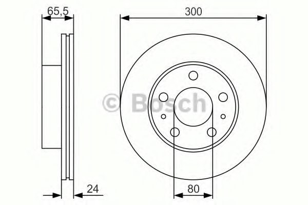 Ротор тормозной 0986479R86 BOSCH